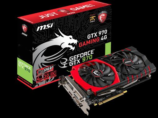 Actual product image MSI GeForce GTX 970 GAMING (4 GB)