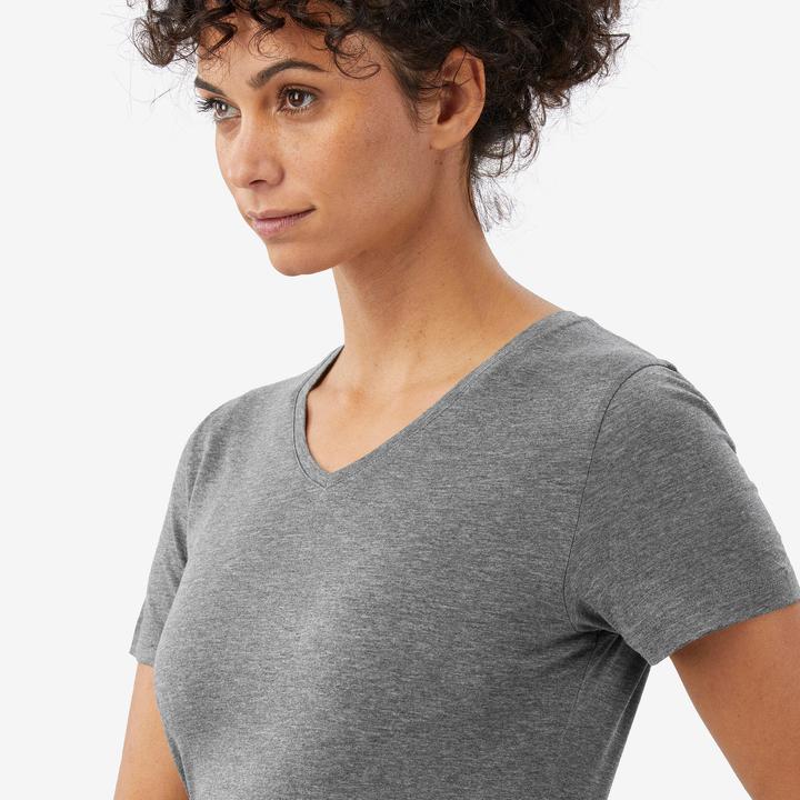 Actual product image Forclaz Merinoshirt Damen kurzarm Lyocell - Merino Fresh grau (XL)