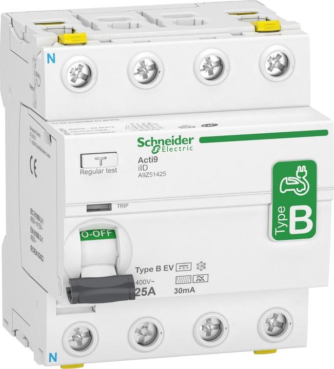Schneider Electric Schneider aardlekschakelaar A9Z51425 schakelaar Elektrisch laadstation iID