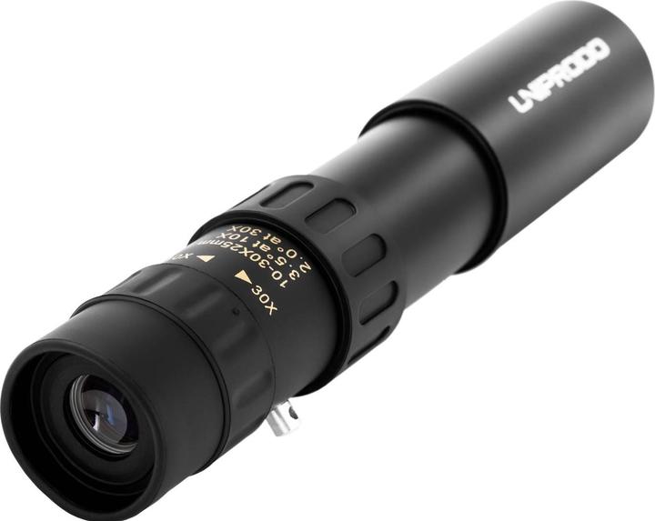 Actual product image Uniprodo Monocular - 10 - 30x - 61 m/1,000 m - BK-7 - Ø 25 mm (30 x, 25 mm)