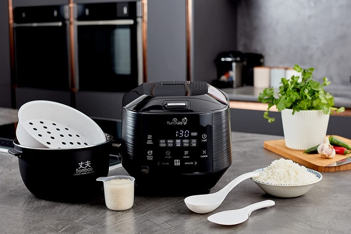 Produktbild Yum Asia Bamboo Reiskocher mit Induktionsheizung, Anthrazitschwarz