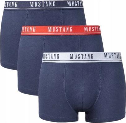 Actual product image Mustang Herren-Boxershorts, 3er-Pack, Marineblau (L, pack of 3)