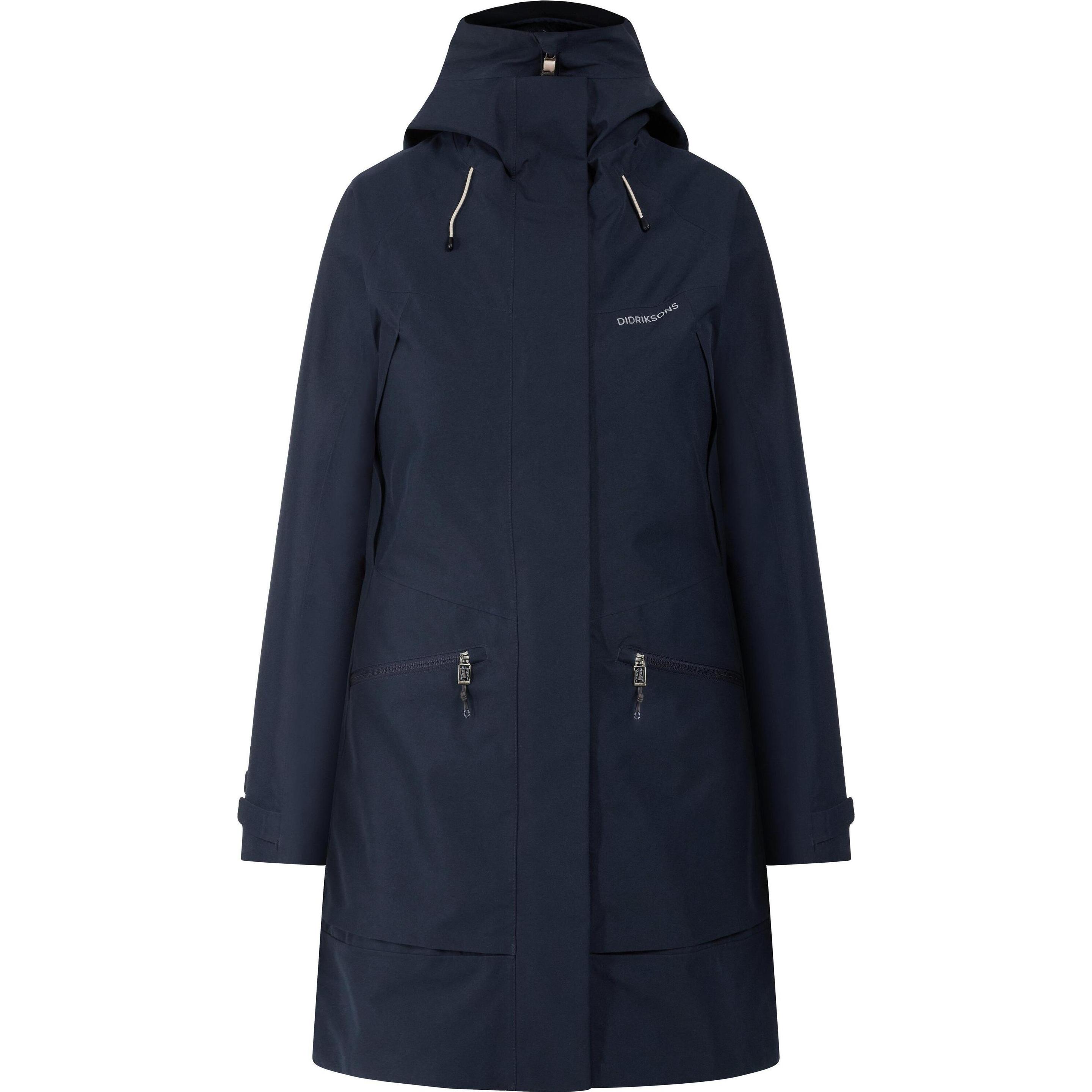 Didriksons, Damen, Jacke, Women's Ilma Parka 8 (40), Blau, 40