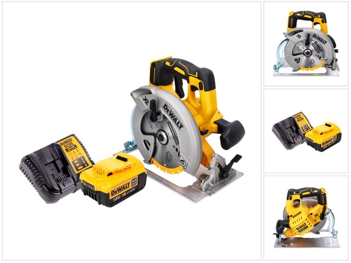 Actual product image DeWalt DCS 570 M1 Battery hand-held circular saw 18 V 184 mm Brushless + 1x battery 4.0 Ah + charger