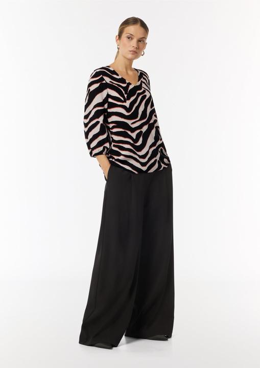 Produktbild Comma Bluse Crêpe-Bluse mit kurzen Ballonärmeln (42)