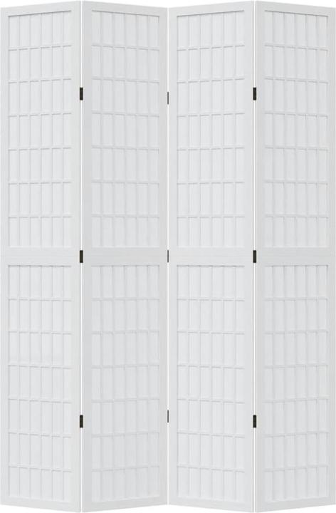 Valeurs nutritives et ingrédients vidaXL Séparation de pièce Paravent Paroi espagnole 4 pcs. blanc bois massif
