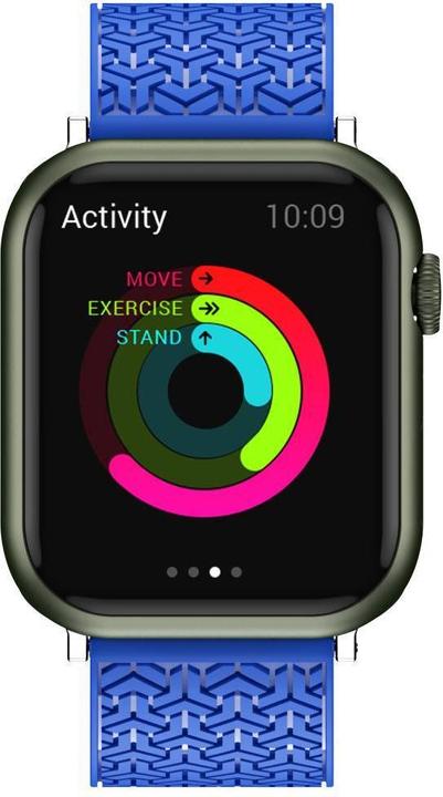 Actual product image Hurtel Watch Strap Y strap for Apple Watch 7 / SE (41/40 / 38mm) band watchband blue (38 mm, 40 mm, 41 mm, TPU)