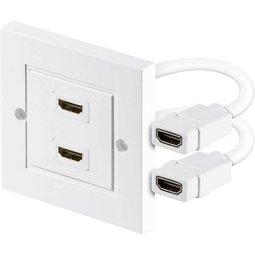 Goobay, Steckdose, HDMI Wanddosenadapter