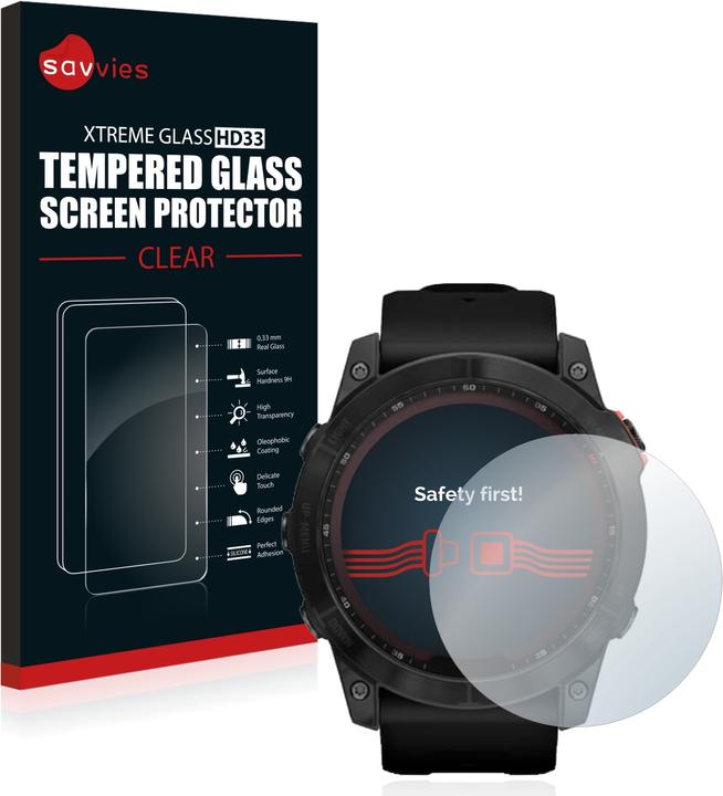 Produktbild Savvies Panzerglas Hartglas Displayschutz (fenix 7X)