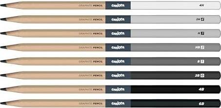 Actual product image Carioca Drawing Set Plus (2B, 2H, 4B, 4h, 6B, B, H, HB, 10x)