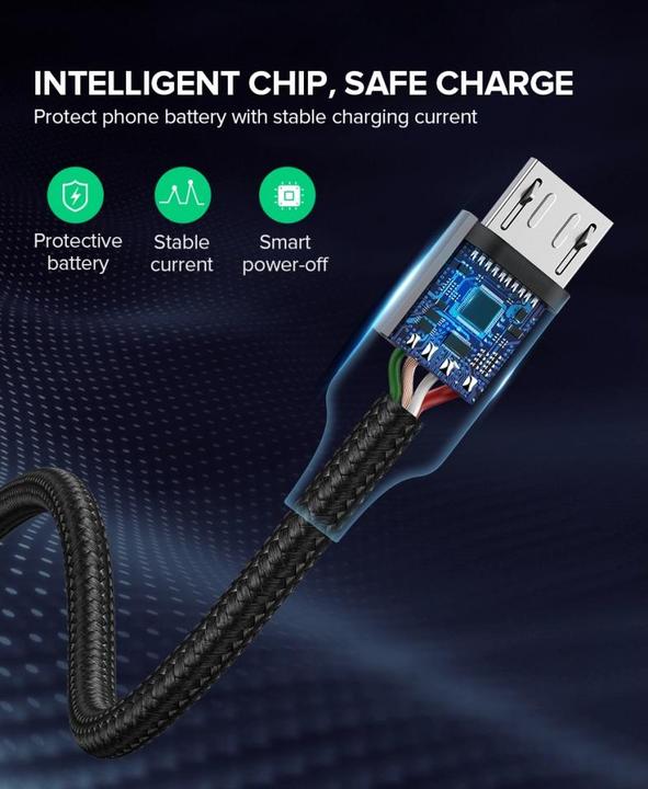 Productafbeelding Ugreen Micro USB naar USB-A 2.0 kabel (2 m, USB 2.0)