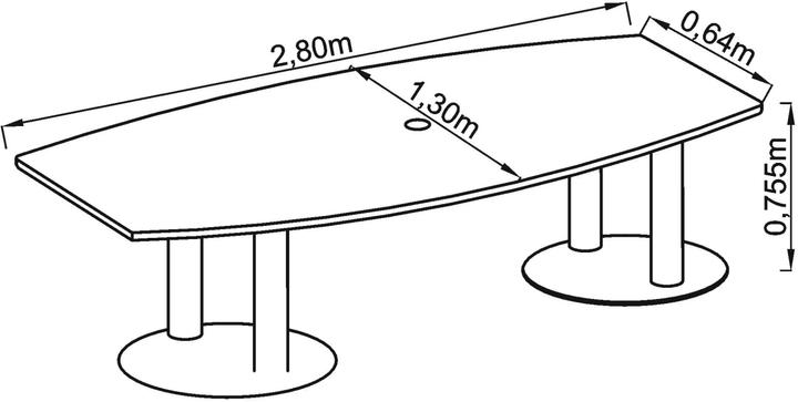Actual product image Hammerbacher Series KT (280 x 130 cm)