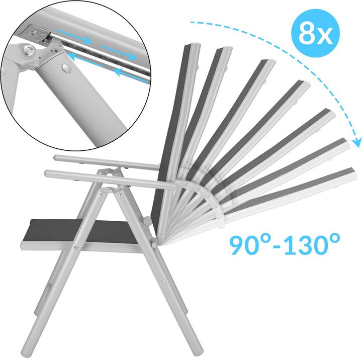 Immagine prodotto Casaria Set di 4 sedie da giardino