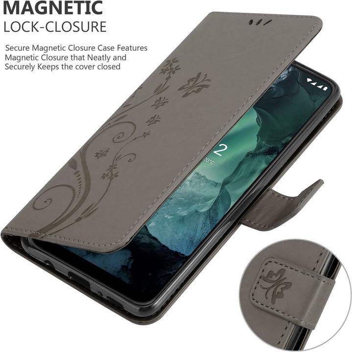 Image du produit Cadorabo Housse Flower Book pour Nokia G11 / G21 (Nokia G11, Nokia G21)