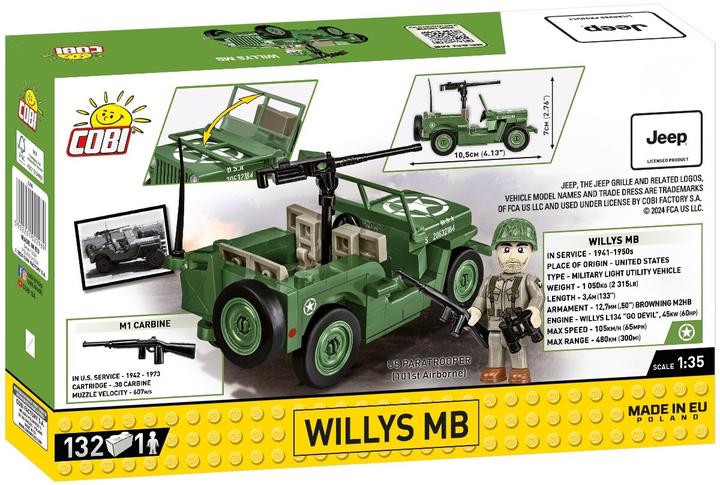 Produktbild Cobi 2296 Willys MB & M2 Gun