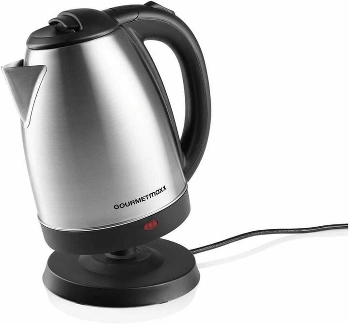 Gourmetmaxx Wasserkocher 1.8 l, Schwarz/Silber (1.80 l)