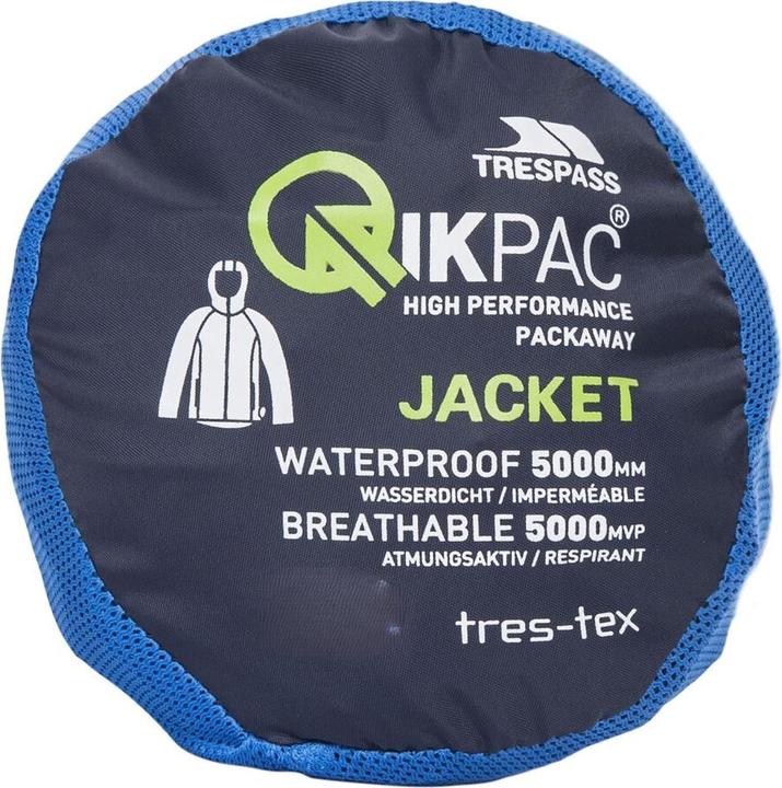 Actual product image Trespass QIKPAC X Unisex Shell Jacke (XS)