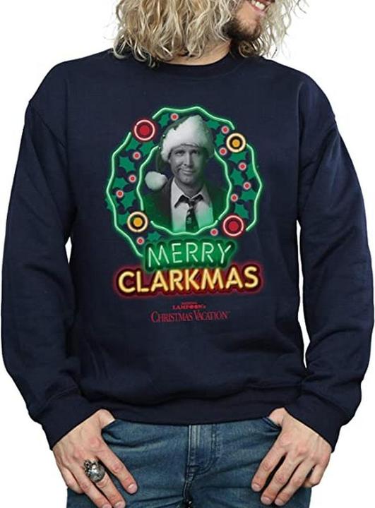 Produktbild National Lampoon´s Vacation National Lampoon's Christmas Vacation Greyscale Clarkmas Sweatshirt weihnachtliches Design (L)