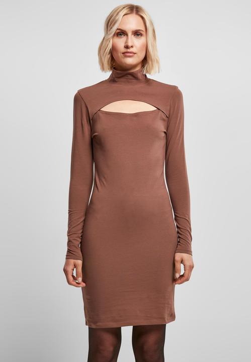 Produktbild Urban Classics Ladies Stretch Jersey Cut-Out Turtleneck Dress (XS)