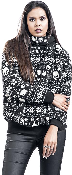 Produktbild Urban Classics Schwarzer Kapuzenpullover im Norweger-Look (S)