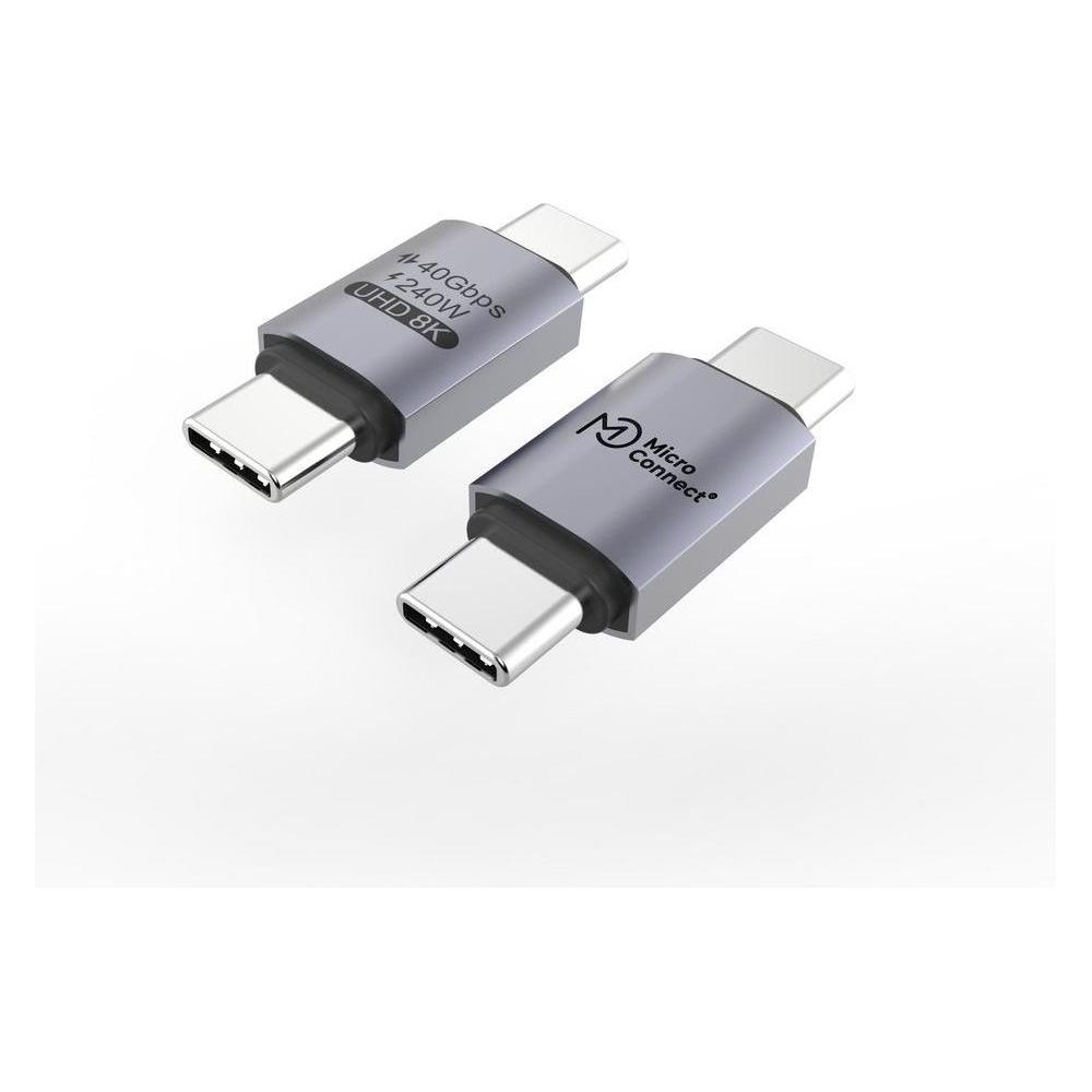 SYSTEM-S USB4 Adattatore Tipo C Spina A Presa 40 Gbit / S USB 4.0 Cavo
