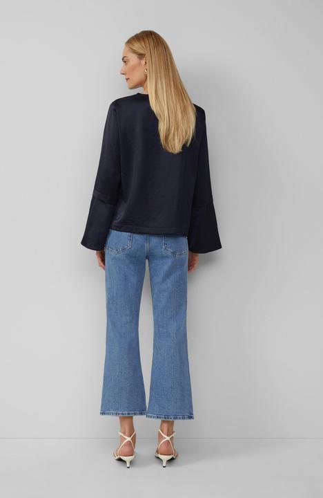 Immagine prodotto S.Oliver Bluse Satinbluse mit Volantärmeln und Bindedetail (32)