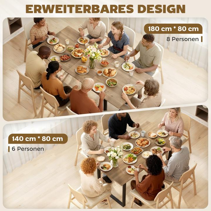 Actual product image Homcom Dining table (180 x 80 x 75 cm)