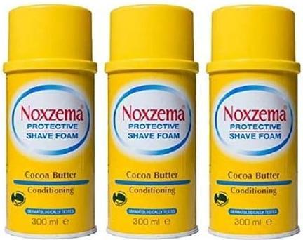 Actual product image Noxzema Shaving Foam Cream with Cocoa Butter 300ml (300 ml, Shaving cream)