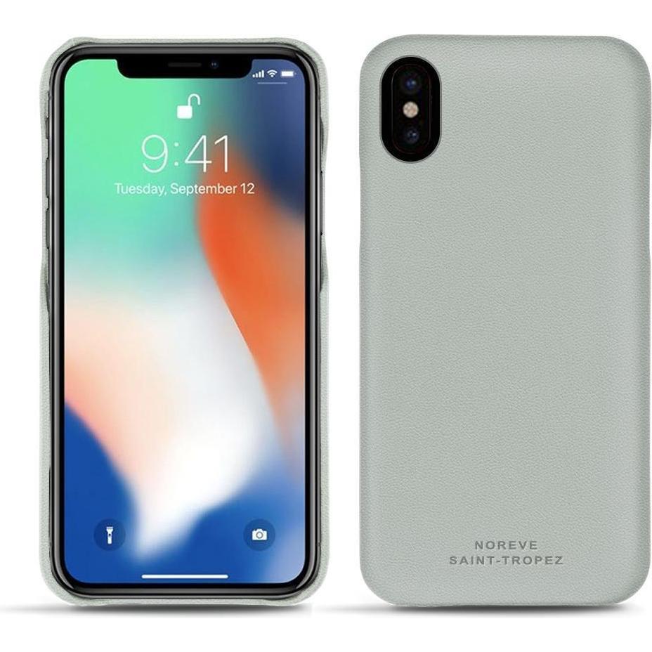 Thumbnail - Noreve Lederschutzhülle (Apple iPhone XS Max), Smartphone Hülle, Grau