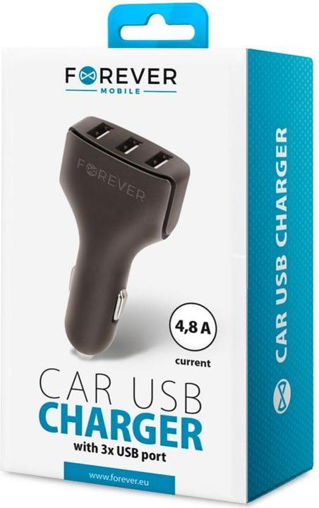 Produktbild Forever Triple USB car charger CC-05 4.8A
