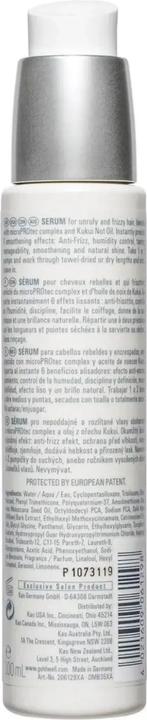 Valeurs nutritives et ingrédients Goldwell Sérum 6 Effets Just Smooth (100 ml)