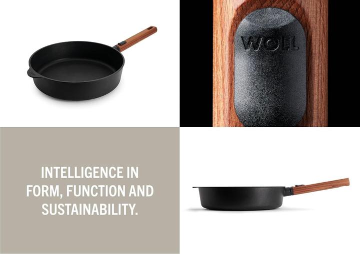 Produktbild Woll 1728WLCI-Q Eco LogicQXR Guss-Hochrandpfanne (28 cm, Bratpfanne, Aluminiumguss, Gusseisen)