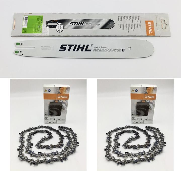 Actual product image Stihl Guide bar Rollomatic E 40cm / 16" - 0.325" - 1.6 mm 30050004713 + 2x saw chain 36390000062 (40 cm)