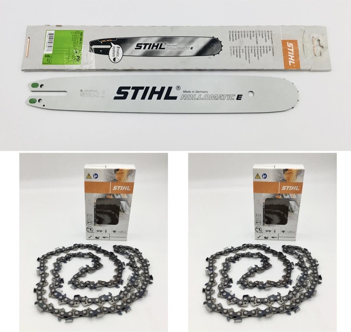 Stihl Führungsschiene Rollomatic E 40cm / 16" - 0.325" - 1,6 mm 30050004713 + 2x Sägekette 36390000062 (40 cm)