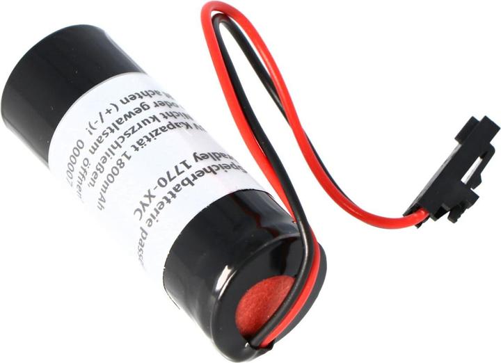 Actual product image AccuCell Allen Bradley Speicherbatterie 1770XYC, 1785-L20BK, 1785-L40BK, 1785-L60B 3 Volt 1800mAh 17x45,5mm (Device specific, 1800 mAh)