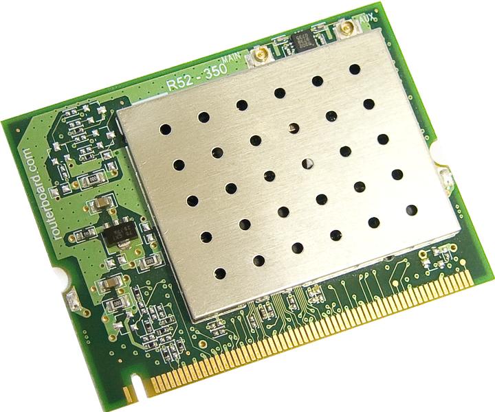 MikroTik R52H - Built-in - Wireless - Mini PCI - RF Wireless - Wi-Fi 4 (802.11n) - Green