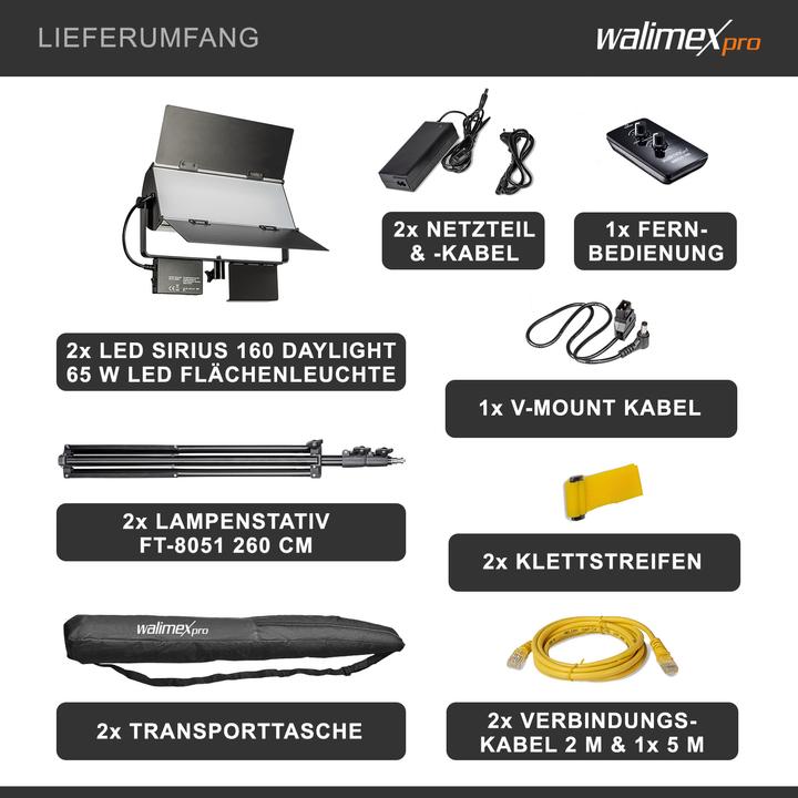 Actual product image Walimex pro per LED Sirius 160 (Studio light)