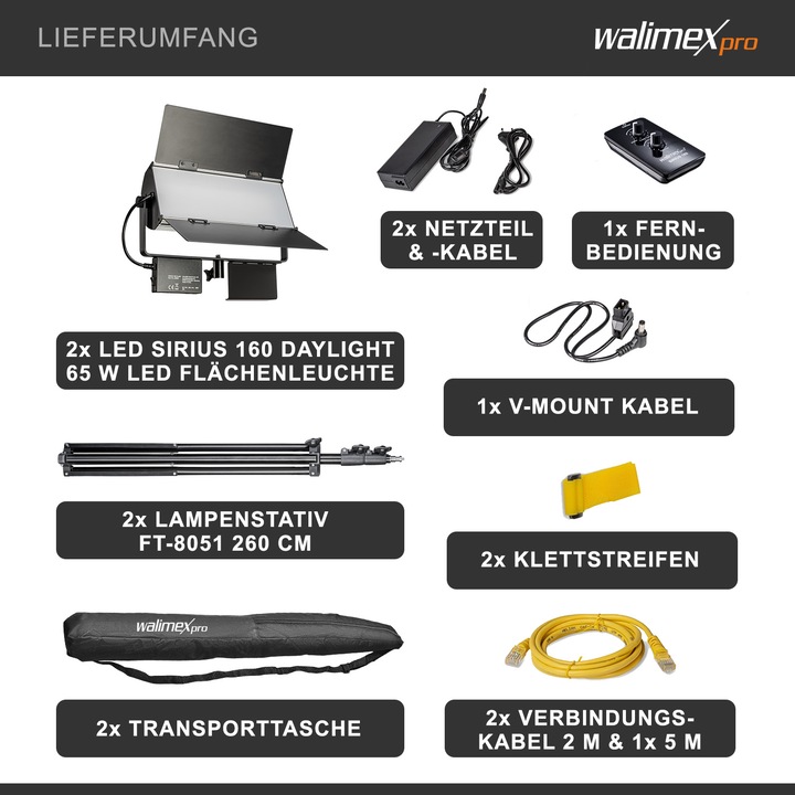 Produktbild Walimex pro pro LED Sirius 160 (Studioleuchte)