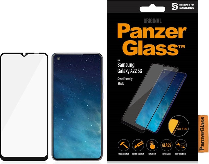Actual product image PanzerGlass Case Friendly (1 Piece, Samsung Galaxy A22 5G)