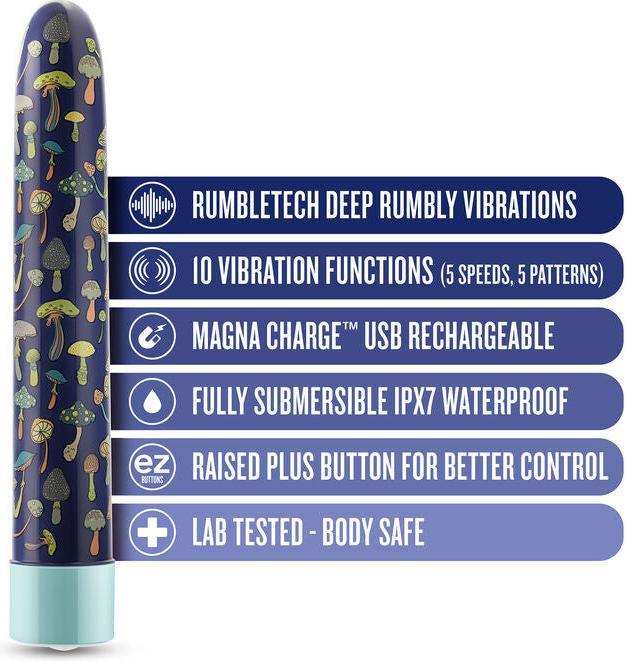 Image du produit Blush Vibromasseur Limited Addiction Dreamscape 7 Inch Sleek G-Spot Rechargeable Slimline en bleu - 10 R