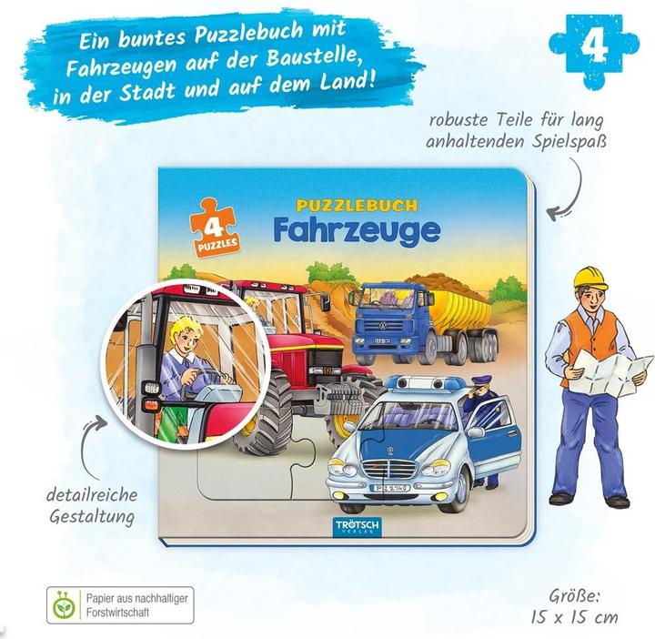 Produktbild Puzzlebuch Fahrzeuge