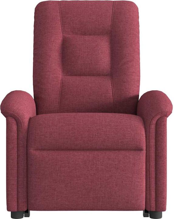 Immagine prodotto vidaXL Poltrona massaggiante elettrica con ausilio per l'assistenza in piedi in tessuto rosso vino