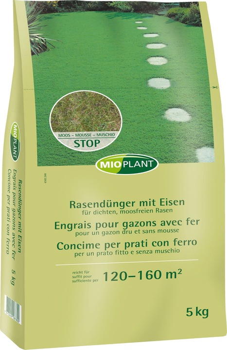 Mioplant Rasendünger mit Eisen (5 kg, 5 l)