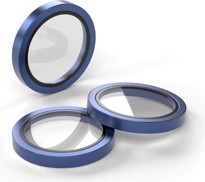 Actual product image Etteri camera lens protector for iPhone 17 Pro / 17 Pro Max blue (1 pcs., Apple iPhone 17 Pro, Apple iPhone 17 Pro Max)