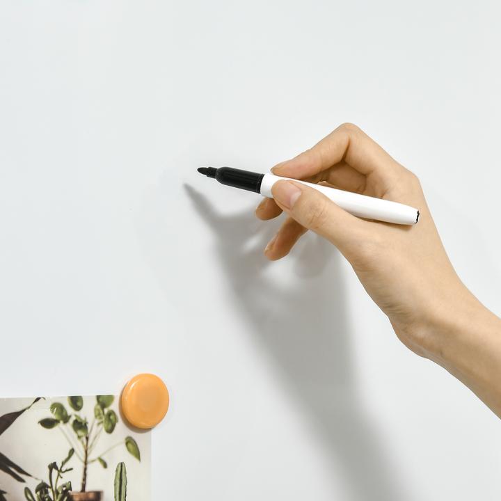 Image du produit Homcom Tableau blanc avec aimants, stylos et chiffon d'essuyage (60 x 45 cm)