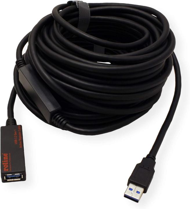 Image du produit Roline USB3.2 Gen1 Act. Câble de répéteur (15 m, USB 3.0)
