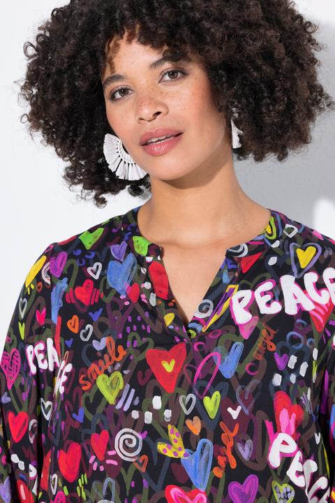 Actual product image Angel of Style Tunic, coloured heart pattern, long sleeves (54)