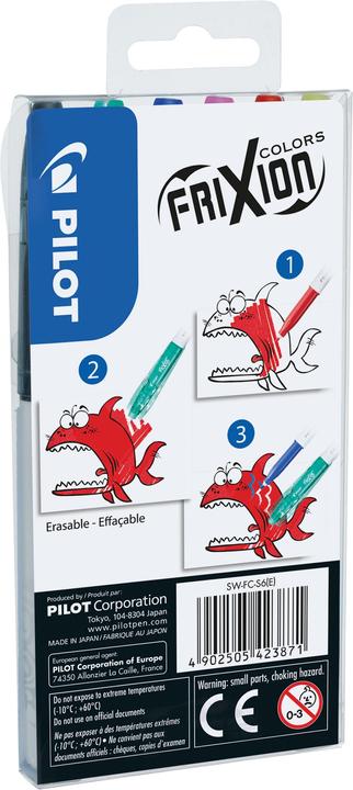 Produktbild Pilot FriXion Colors Set à 6 (Mehrfarbig, 6 x)