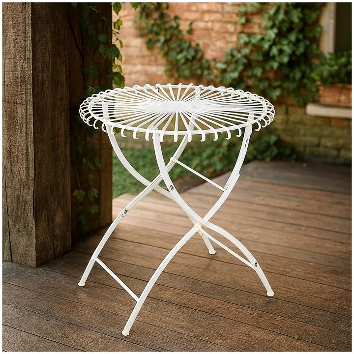 Produktbild HTI-Living Romantischer Metalltisch Rund (70 x 75 cm)