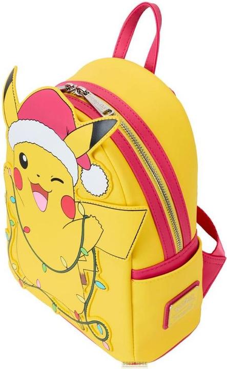 Actual product image Loungefly Pokemon by mini backpack Holiday Pikachu